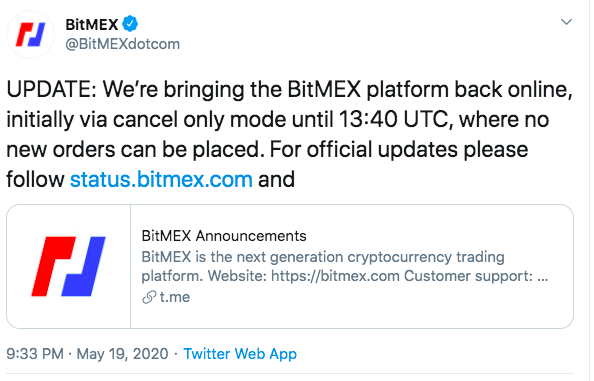 BitMEX再宕机,合约“国王”老矣?