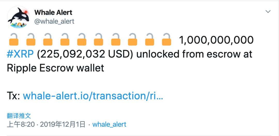 Twitter 精选｜又双叒叕解锁10亿XRP？你对瑞波放水误解太深