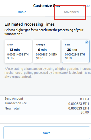 零基础入门 DeFi：手把手教你提高以太坊交易手续费