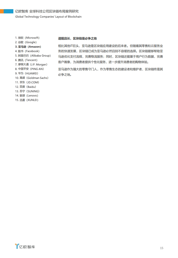 研报 | 2020全球科技公司区块链布局案例研究