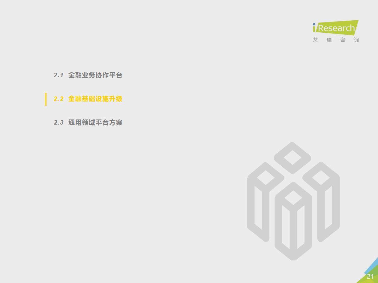 艾瑞咨询发布区块链研究报告，“分化金融”将成为区块链金融业务协作平台的趋势