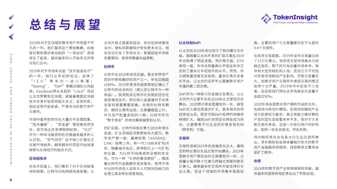 2019年度加密货币市场报告：“空气项目”正被市场抛弃，更多项目加速探索与实体经济相结合