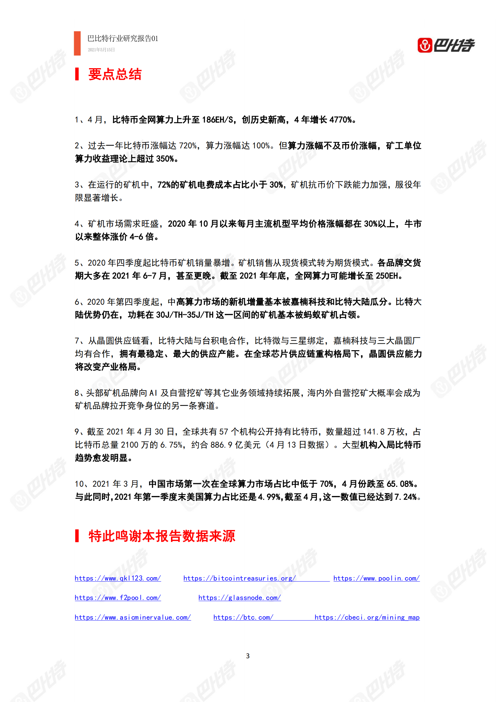 2021年比特币算力产业研究报告|巴比特行业研究报告-01