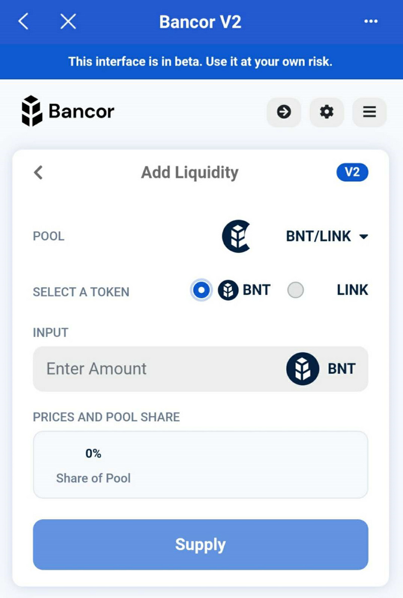 Bancor V2上线，Link做市年化330%，能再次激发DEX吗？