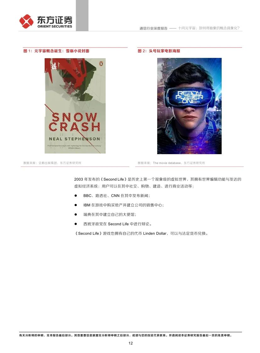 东方证券：十问元宇宙 如何将抽象的概念具象化?