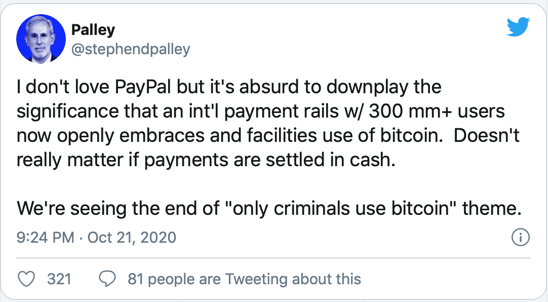 贝宝将推动比特币的大规模采用,这篇文章告诉你原因
